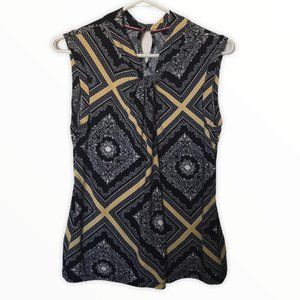 Tommy Hilfiger Printed Sleeveless Blouse